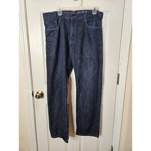 Red Ape Blue  Jeans Mens Embroidered Baggy Denim size 36x32 Vintage